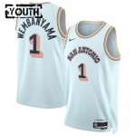 Maillot NBA San Antonio Spurs Victor Wembanyama Nike 2024-25 City Edition Bleu Swingman - Enfant